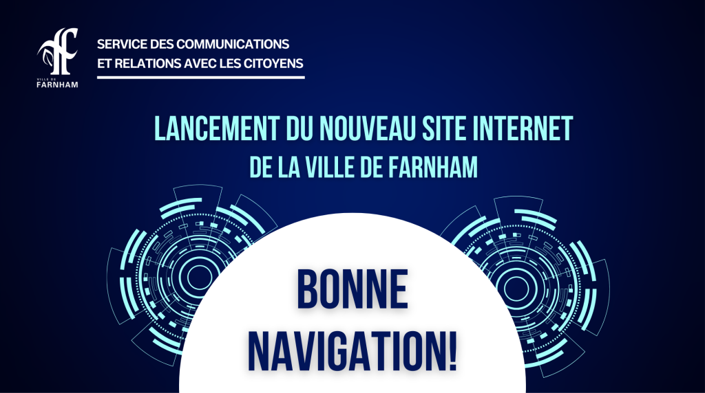 Lancement du nouveau site Internet de la Ville de Farnham