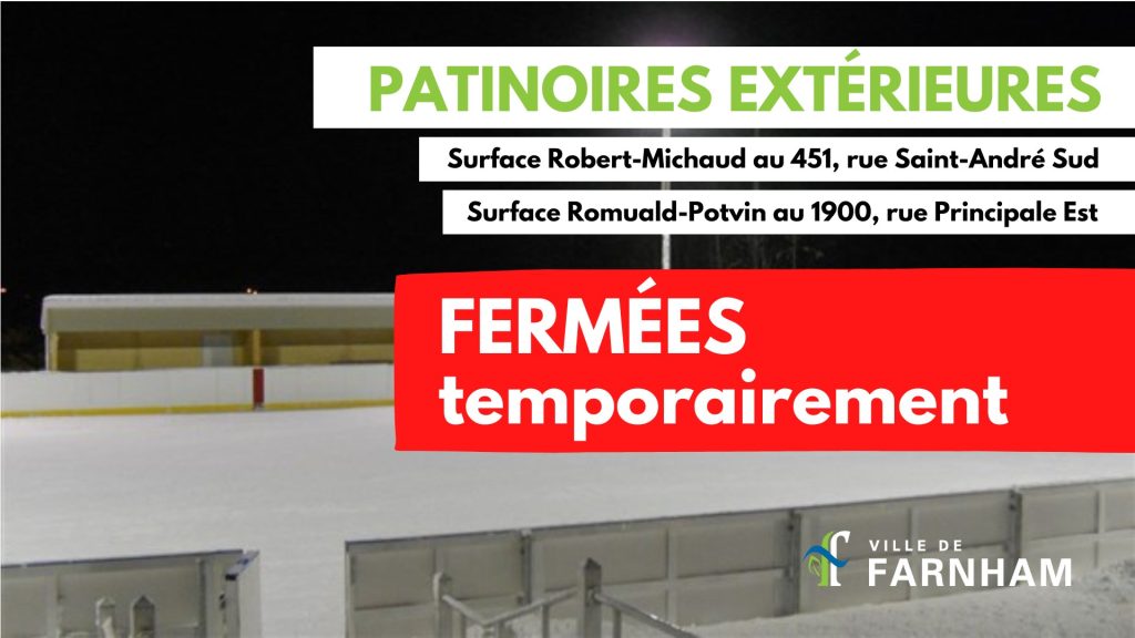 État des patinoires extérieures