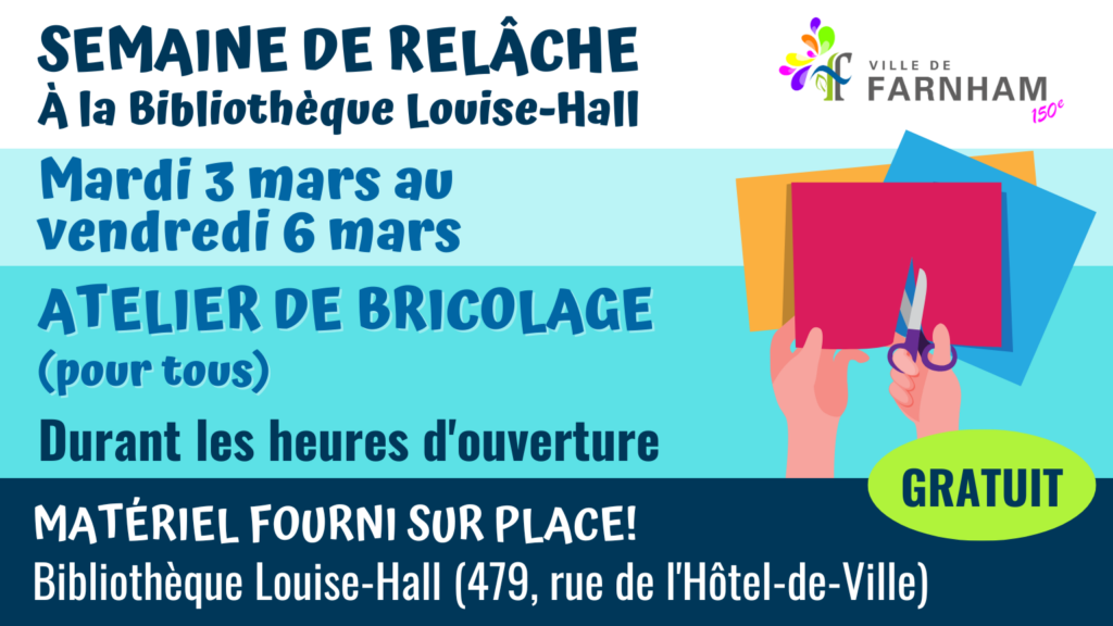 Farnham en relâche – Atelier de bricolage