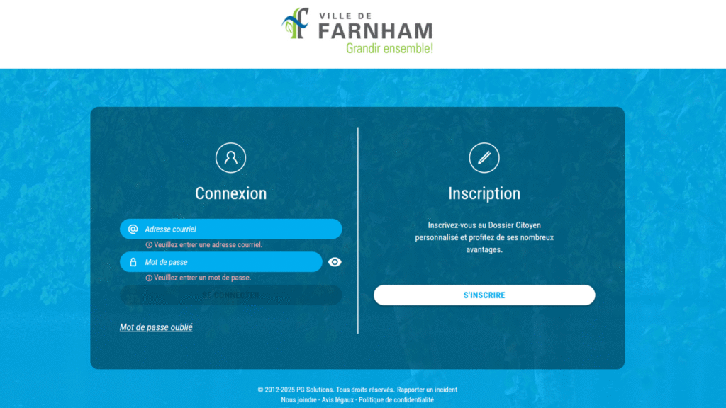 Compte de taxes en ligne (Voilà!)