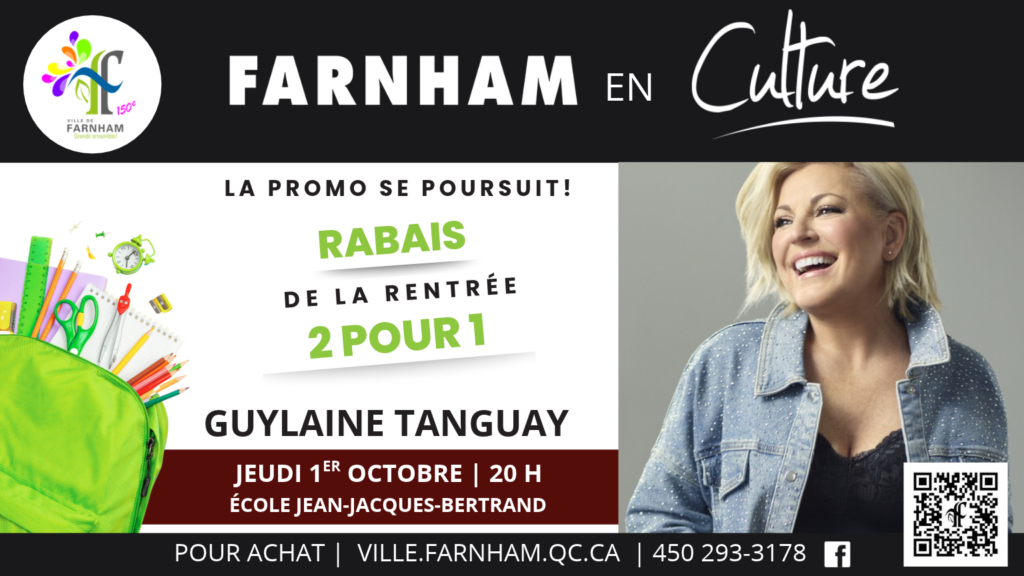 Guylaine Tanguay – RABAIS DE LA RENTRÉE!