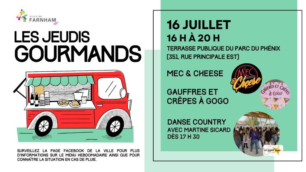 Jeudi gourmand – 16 juillet 2026