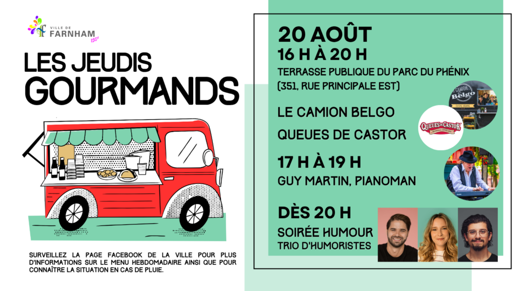 Jeudi gourmand – 20 août 2026