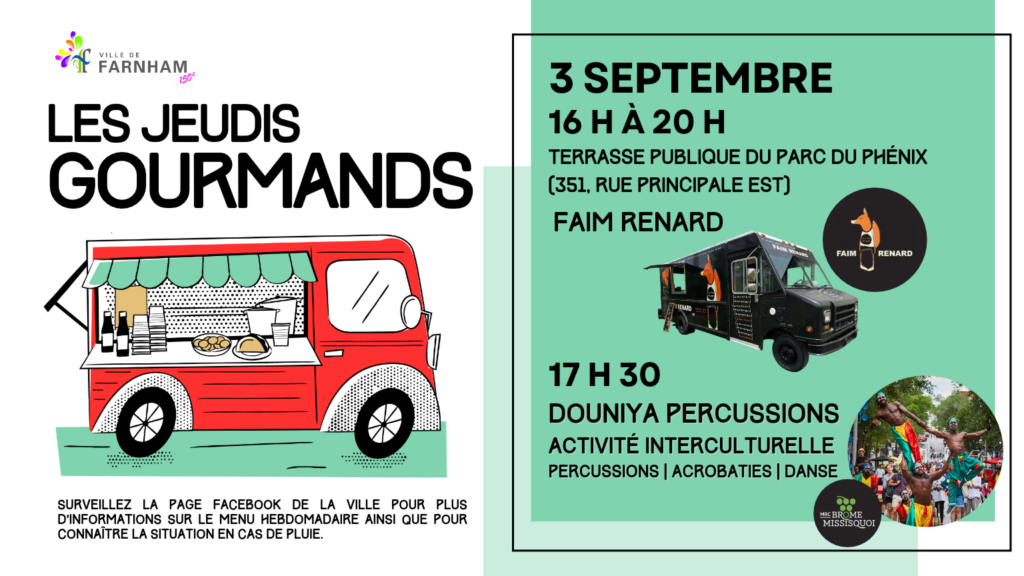 Jeudi gourmand – 3 septembre 2026
