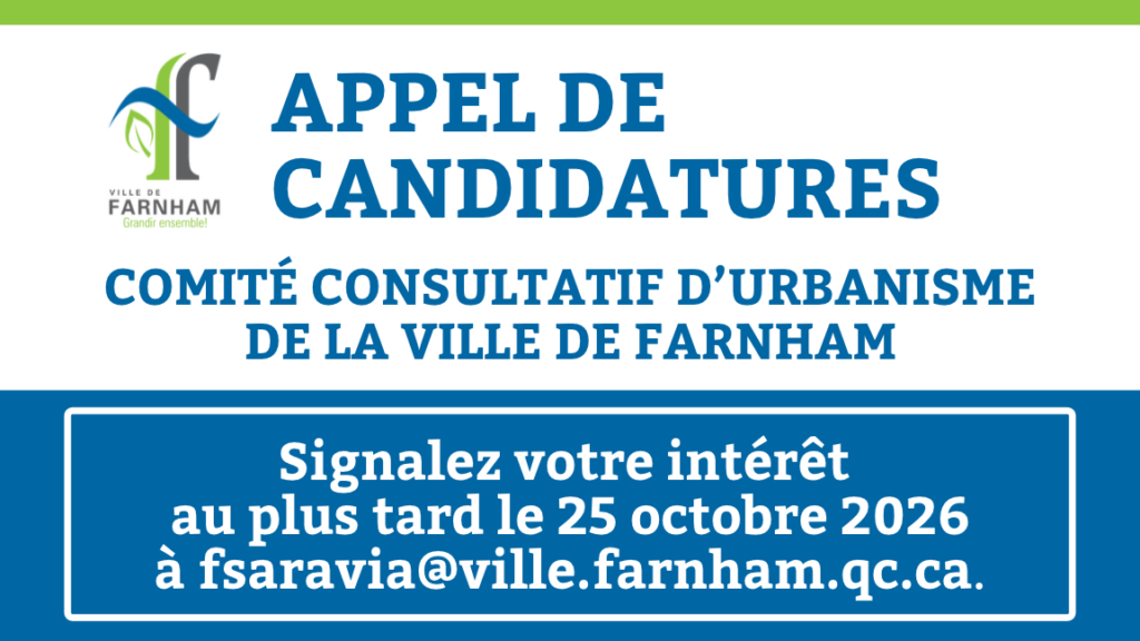 Recherche de nouveaux membres pour le Comité consultatif d&rsquo;urbanisme